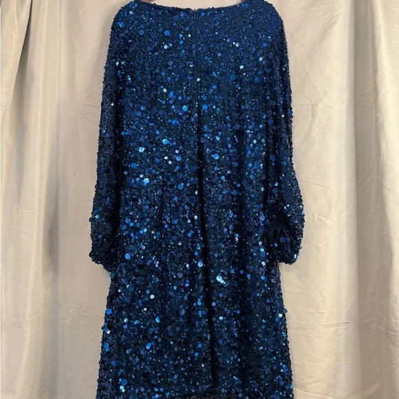 ✨ Aidan Mattox Blue Sequin Cocktail Dress ✨
Size: 14 - Picture 9 of 10